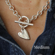 Heart T-Bar Necklace