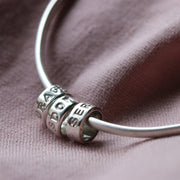 Personalised Silver Memo Bangle