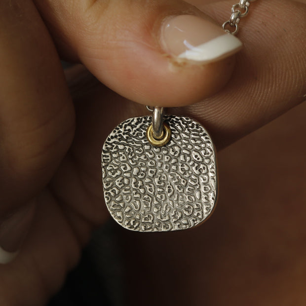 Silver Dog Nose Print Necklace