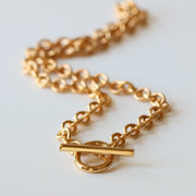 Solo Gold Vermeil T-Bar Necklace
