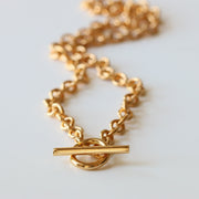 Solo Gold Vermeil T-Bar Necklace