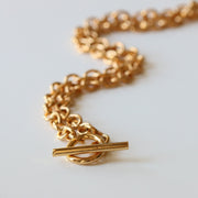 Solo Gold Vermeil T-Bar Necklace