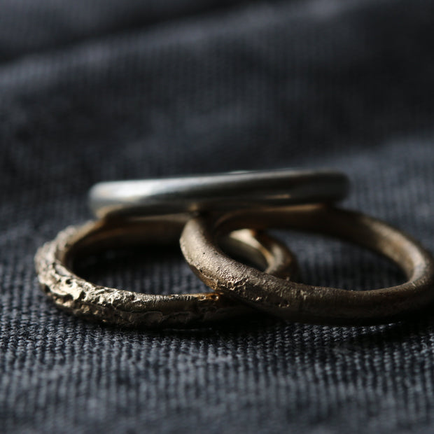 Sand Cast Sterling Silver Ring