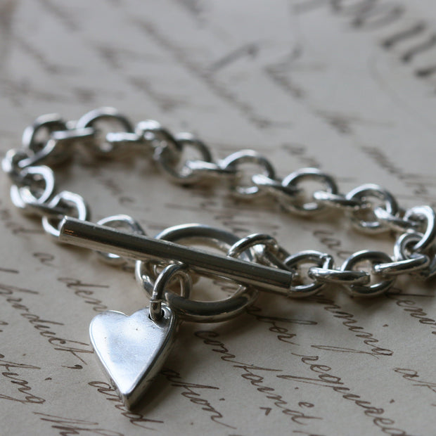 Heart T-Bar Bracelet
