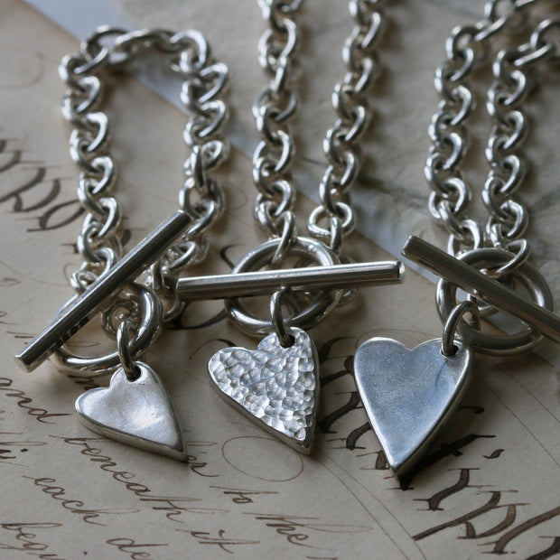 Heart T-Bar Necklace