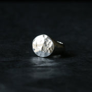 Sand Cast Silver Oval Signet Ring