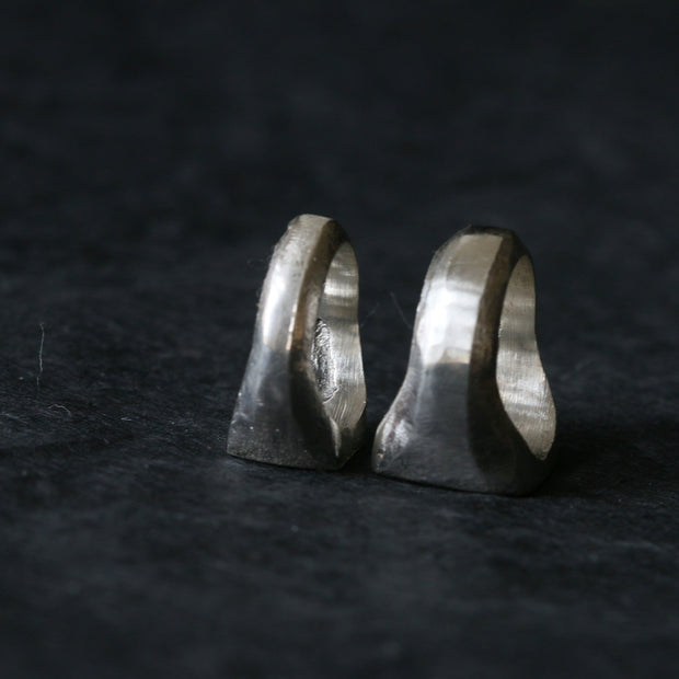 Sand Cast Silver Square Signet Ring