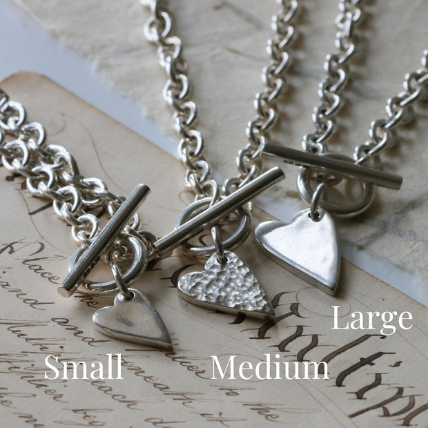 Heart T-Bar Necklace