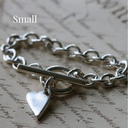 Heart T-Bar Necklace