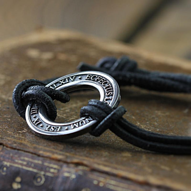 Personalised Silver Washer Bracelet