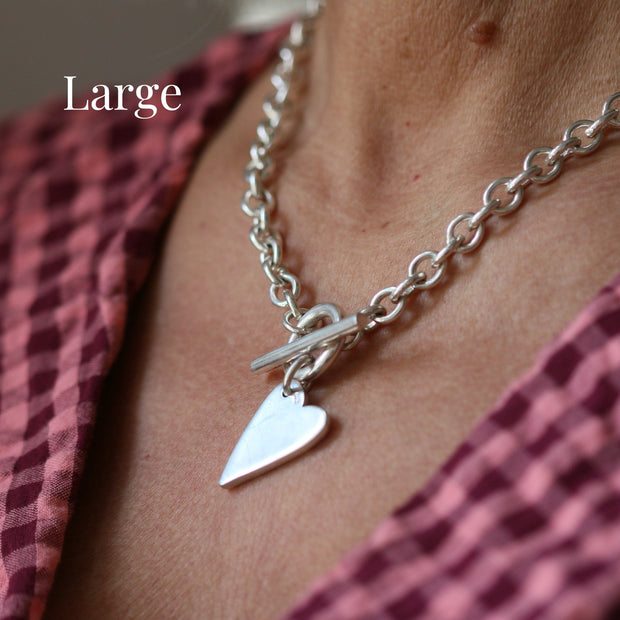 Heart T-Bar Necklace