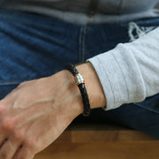 Personalised Copper and Silver Men's Bracelet