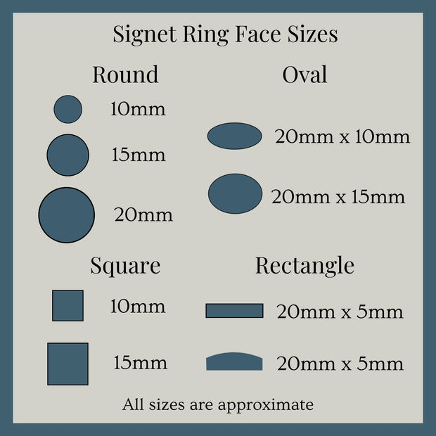 Sand Cast Silver Oval Signet Ring
